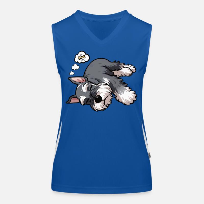 Schnauzer géant Schnauzer Propriétaire de Schnauzer Débardeur respirant contrasté Femme