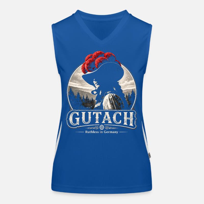 Gutach Bollenhut Silhouette Funktionelles Kontrast-Tank Top für Frauen