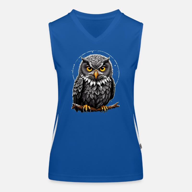 Kleiner wilder Waldkautz Funktionelles Kontrast-Tank Top für Frauen