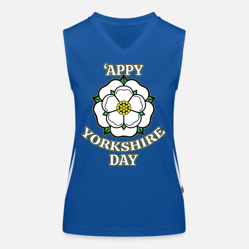 Bonne journée du Yorkshire, comté de White Rose Débardeur respirant contrasté Femme