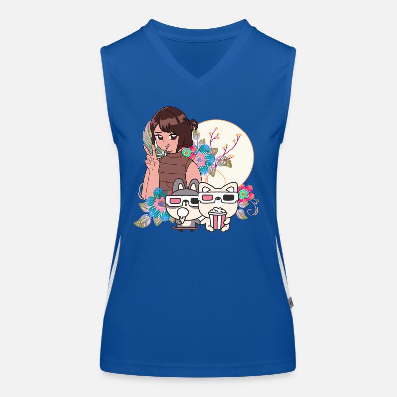 Filmabend & Inklusive Freunde Kunst Funktionelles Kontrast-Tank Top für Frauen
