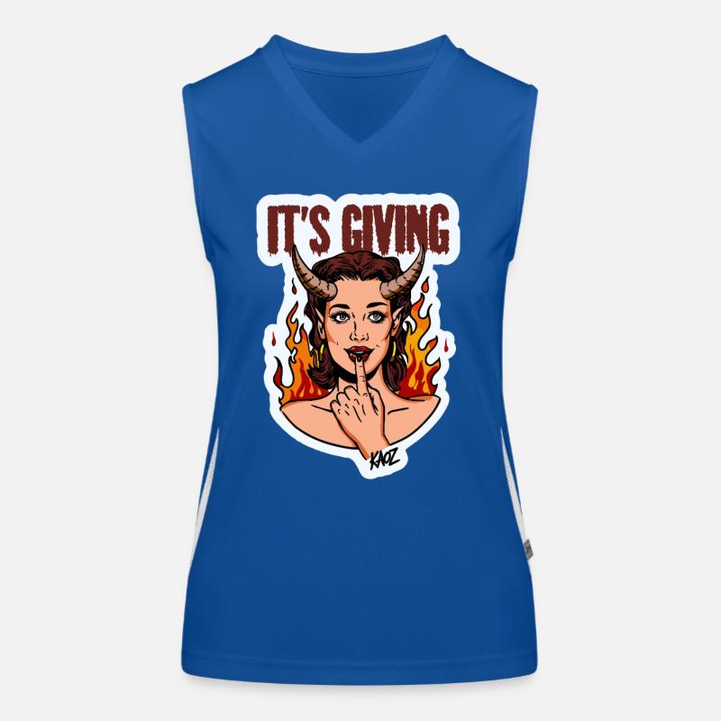 Devilish Diva Flame Women's Functional Contrast Tank Top