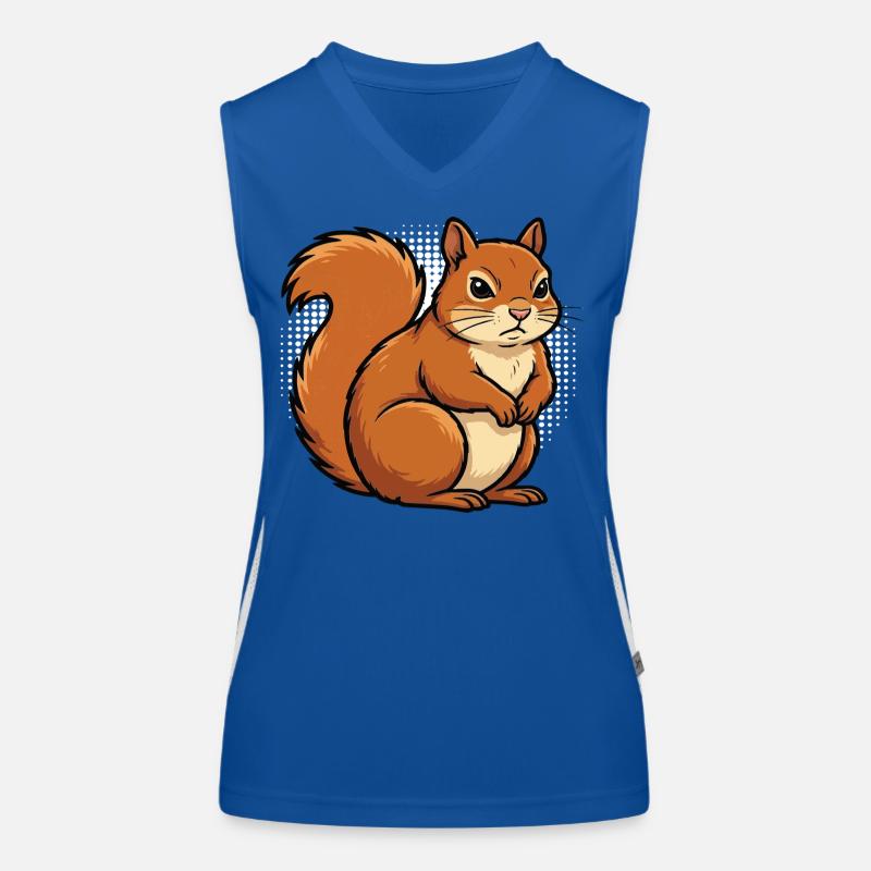 Eichhörnchen Eichhorn Eichhörnchenliebhaber Nager Funktionelles Kontrast-Tank Top für Frauen