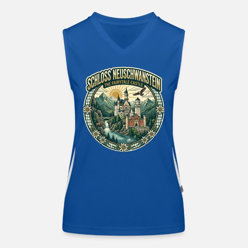 Neuschwanstein Castle Women's Functional Contrast Tank Top