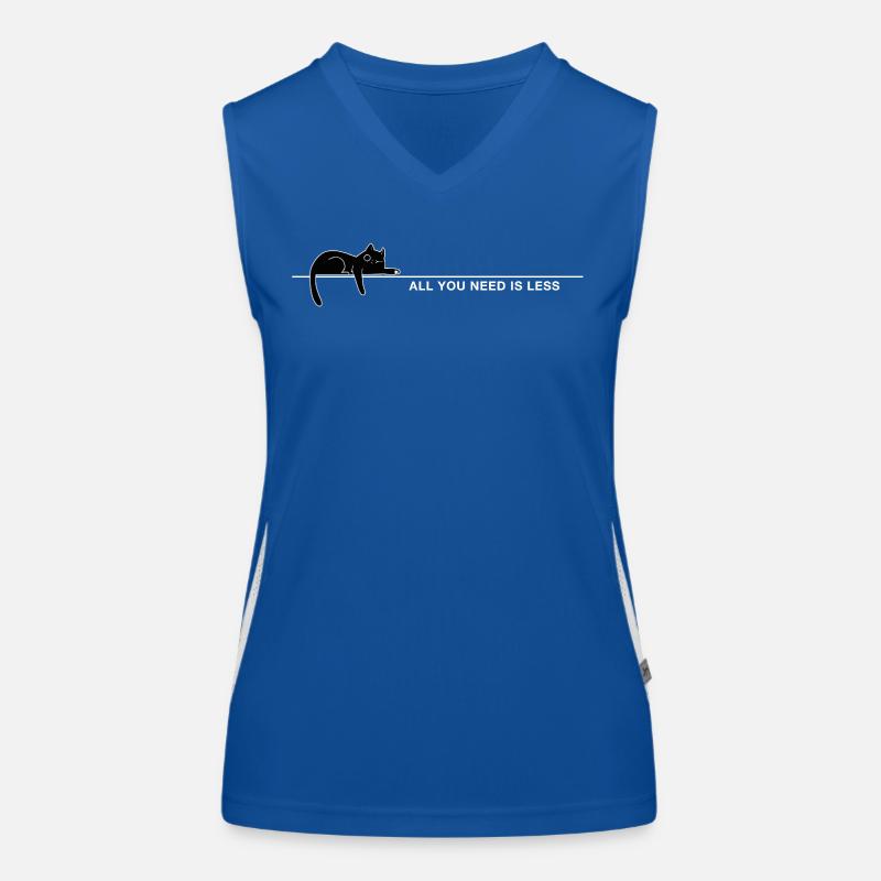 All you need is less – Minimalism Cat Women's Functional Contrast Tank Top