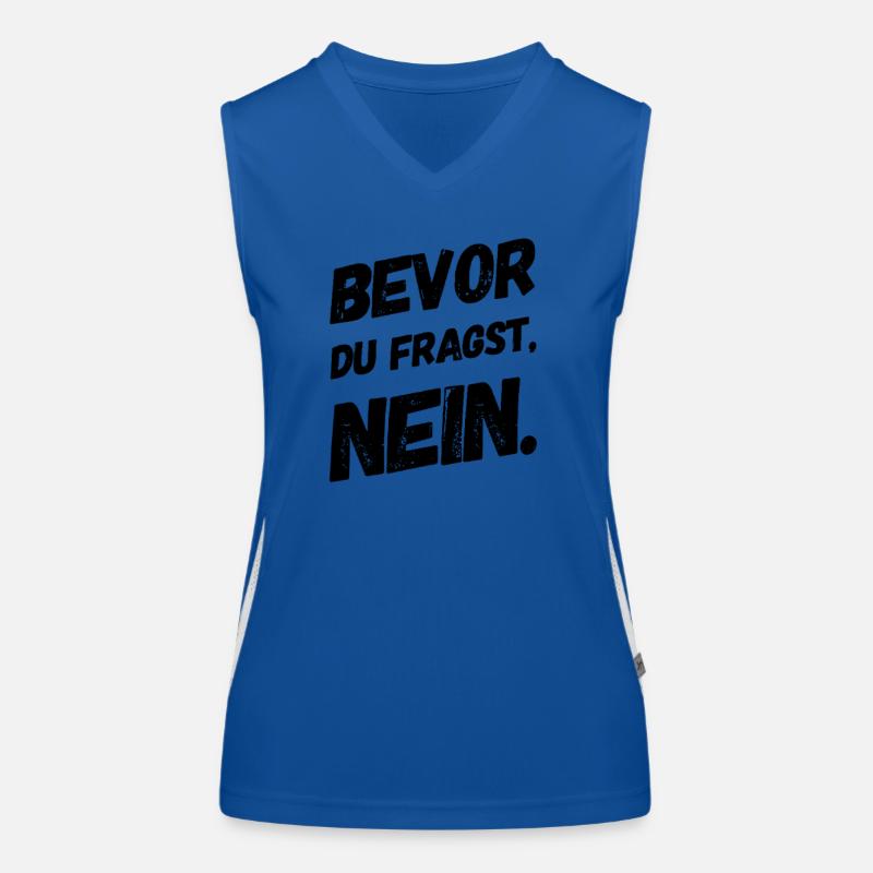 BEFORE YOU ASK: NO! Women's Functional Contrast Tank Top