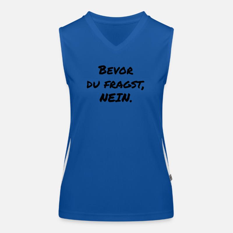 BEFORE YOU ASK: NO! Women's Functional Contrast Tank Top
