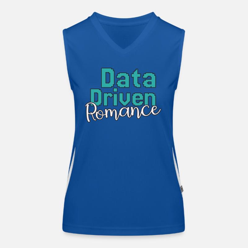 Data Science Valentinstag Romance Funktionelles Kontrast-Tank Top für Frauen