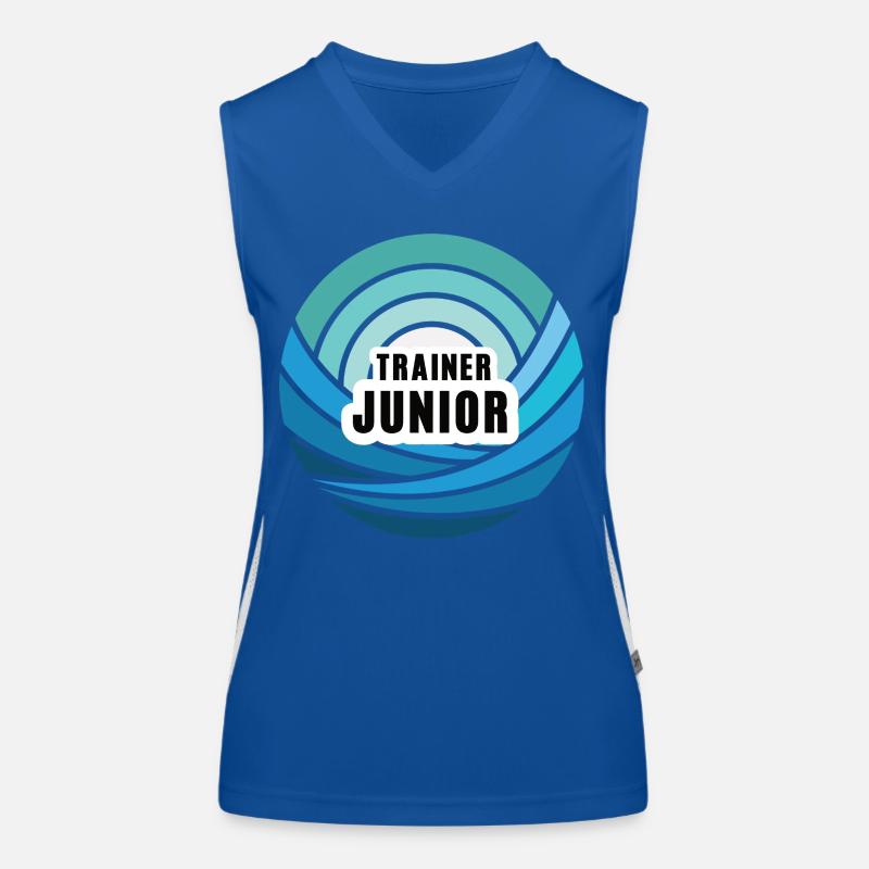 Trainer Junior Anfänger Start Beruf lustig Funktionelles Kontrast-Tank Top für Frauen