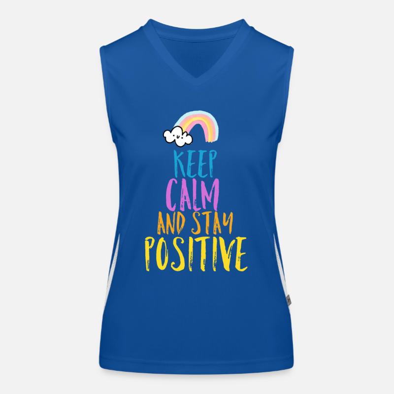 Positive saying Women's Functional Contrast Tank Top