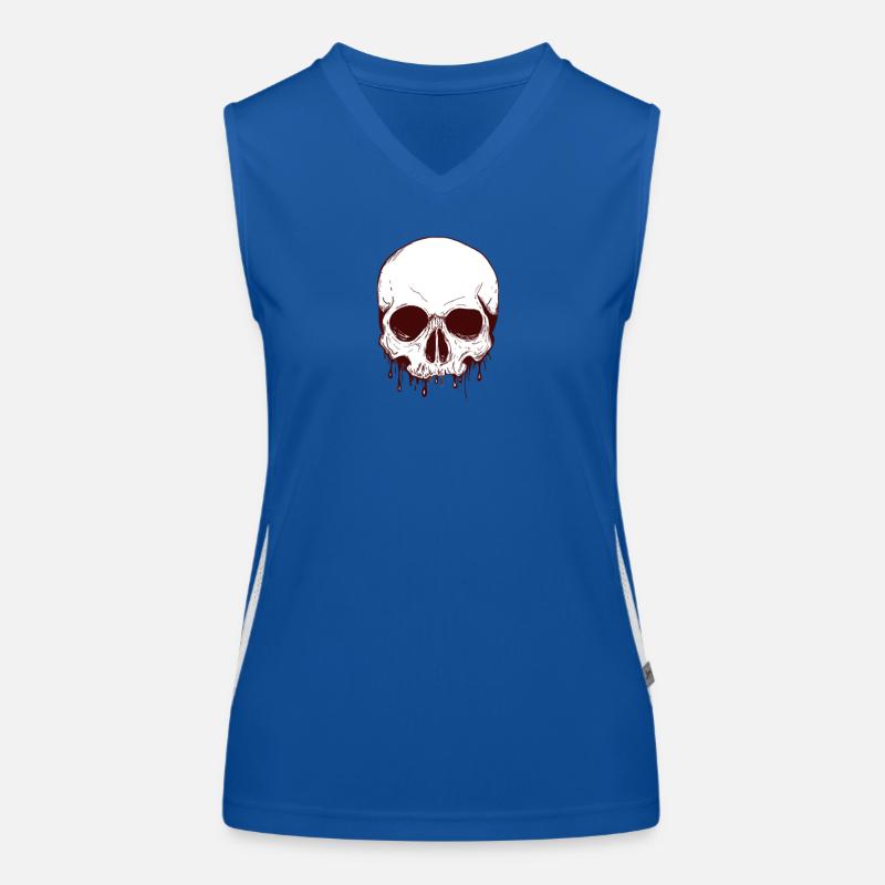 Skull Funktionelles Kontrast-Tank Top für Frauen
