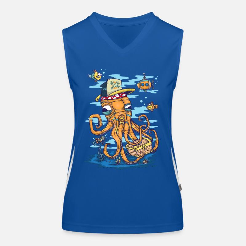 Marine-Szene Funktionelles Kontrast-Tank Top für Frauen