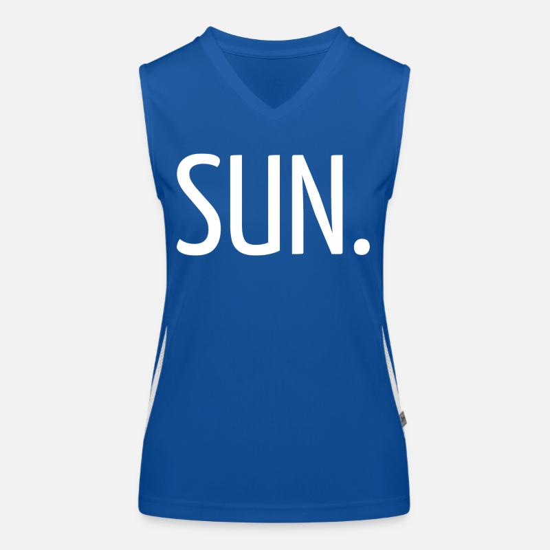 Sun. Débardeur respirant contrasté Femme
