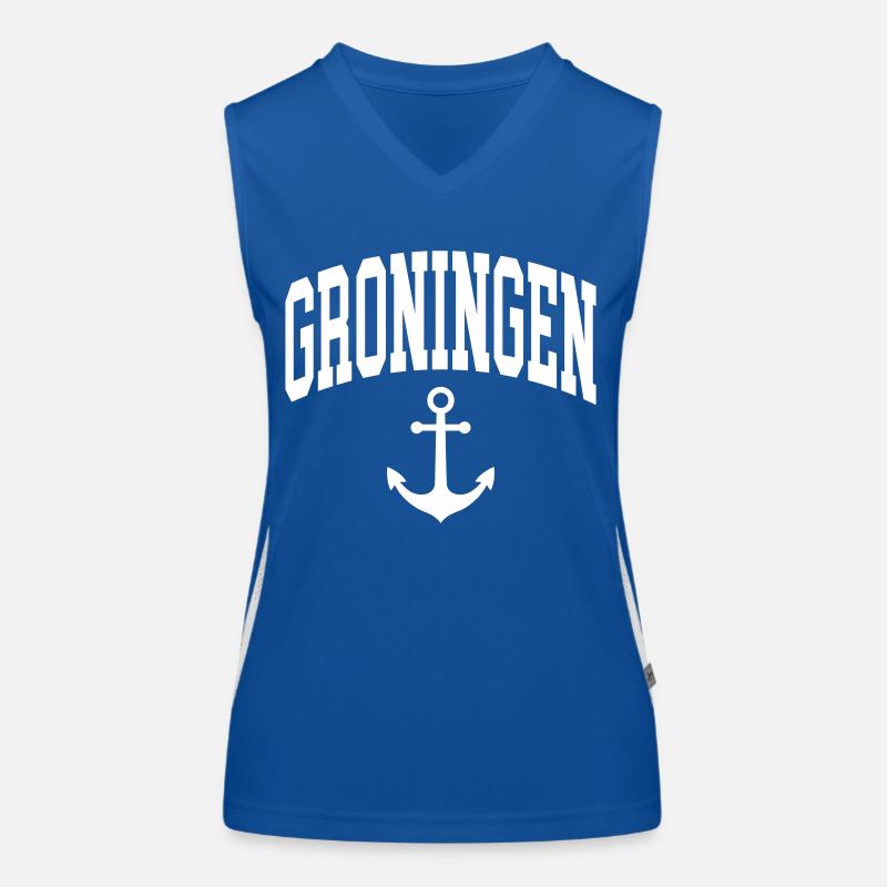Groningen Anker Funktionelles Kontrast-Tank Top für Frauen