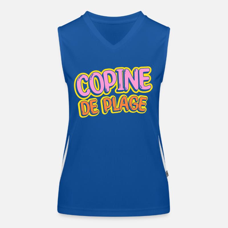 Copine de plage Débardeur respirant contrasté Femme