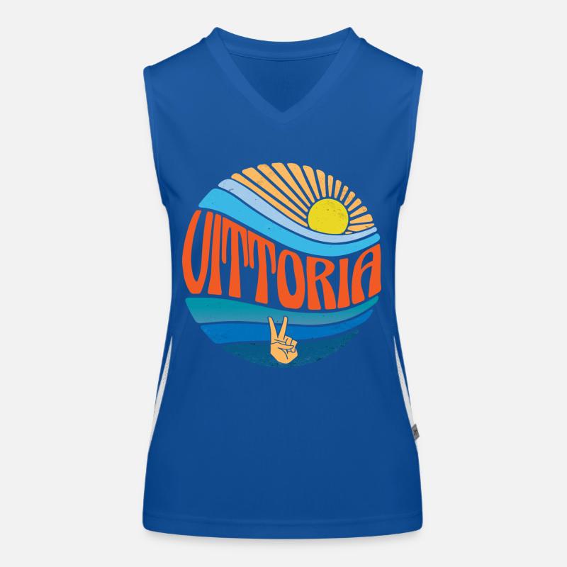 Chemise Vittoria Vintage Sunset Vittoria Groovy Cravate Débardeur respirant contrasté Femme
