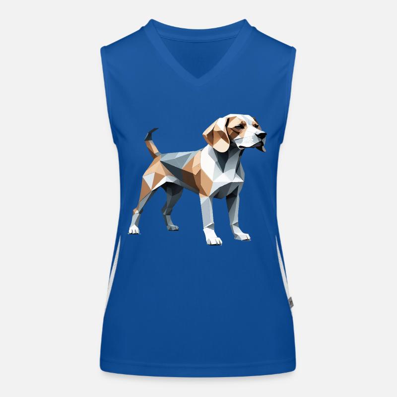 Beagle - Conception de chien de compagnie Débardeur respirant contrasté Femme