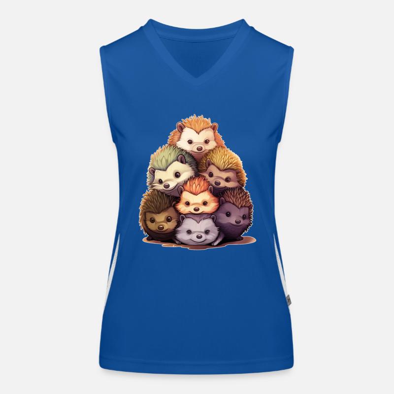 Igel Funktionelles Kontrast-Tank Top für Frauen