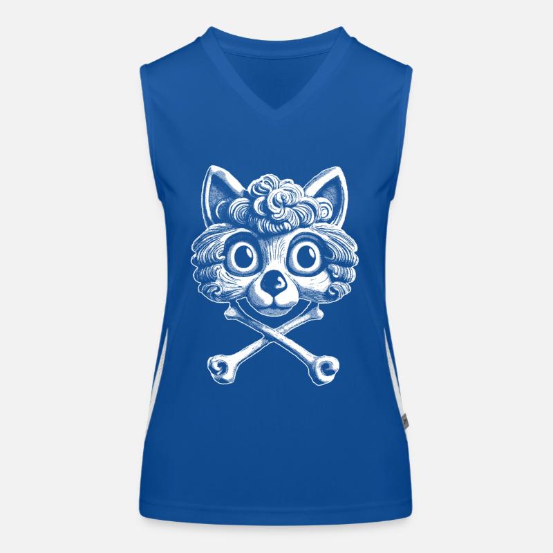 Fascinating: Comic Pirate Cat Love Shirt Women's Functional Contrast Tank Top