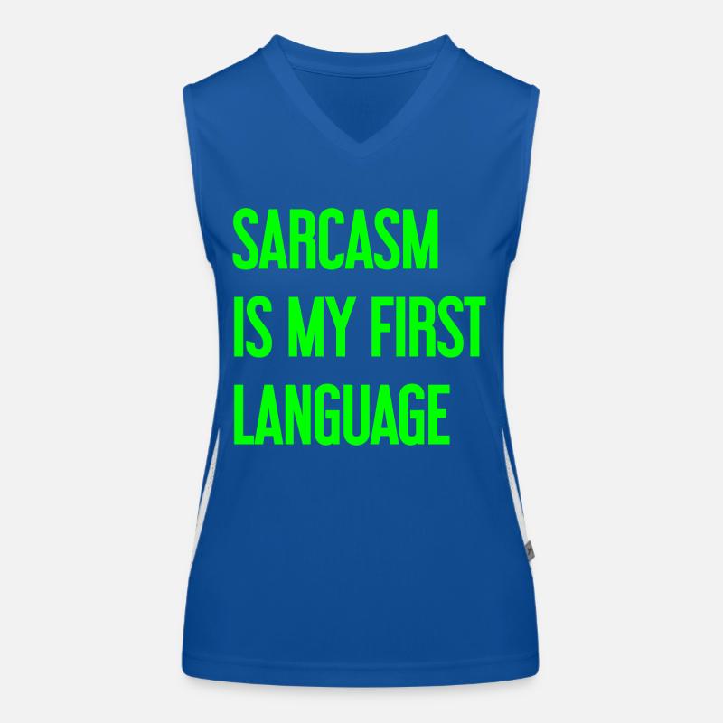 Sarkasmus-Profi Funktionelles Kontrast-Tank Top für Frauen