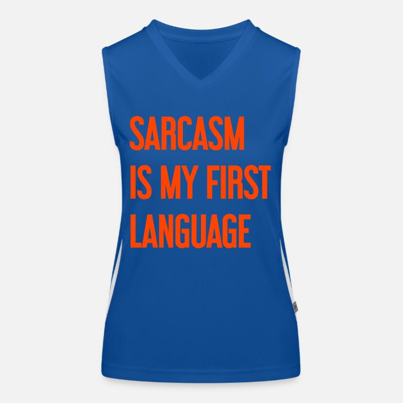 Sarcasmo Pro Top sportivo da donna in contrasto cromatico