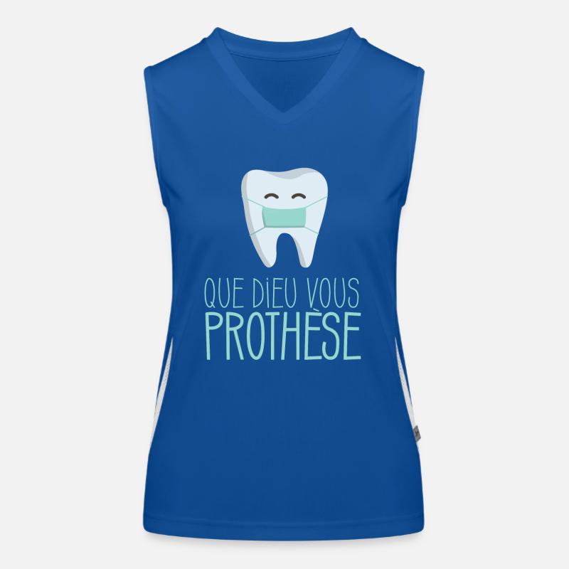 Que Dieu Vous Prothèse Débardeur respirant contrasté Femme