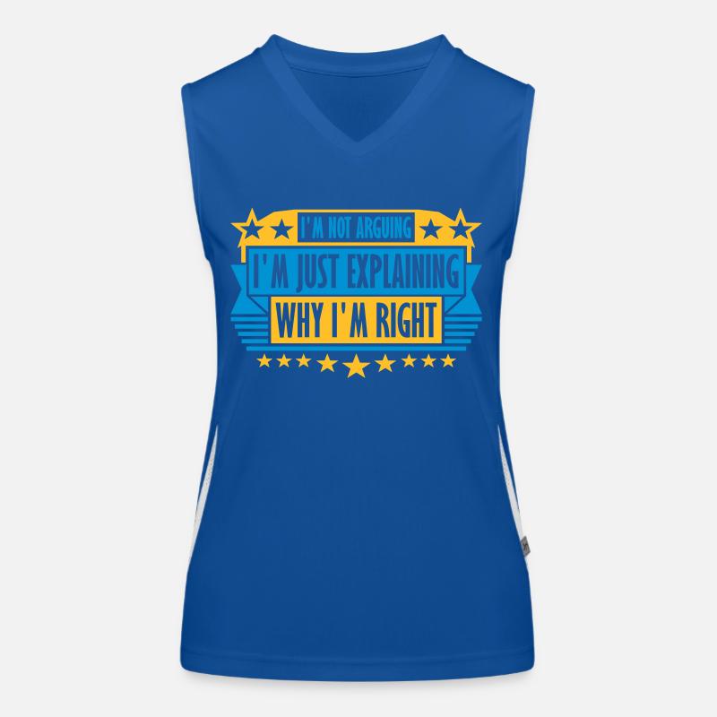 I m not arguing Women's Functional Contrast Tank Top