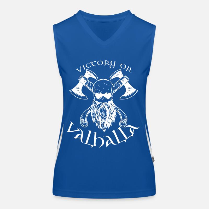 Victory or Valhalla Funktionelles Kontrast-Tank Top für Frauen