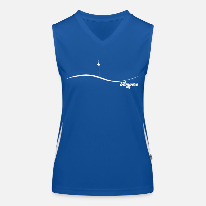 Tampere - Women's Functional Contrast Tank Top - royal/white
