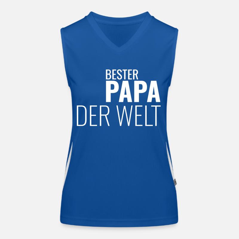 BESTER PAPA DER WELT Funktionelles Kontrast-Tank Top für Frauen