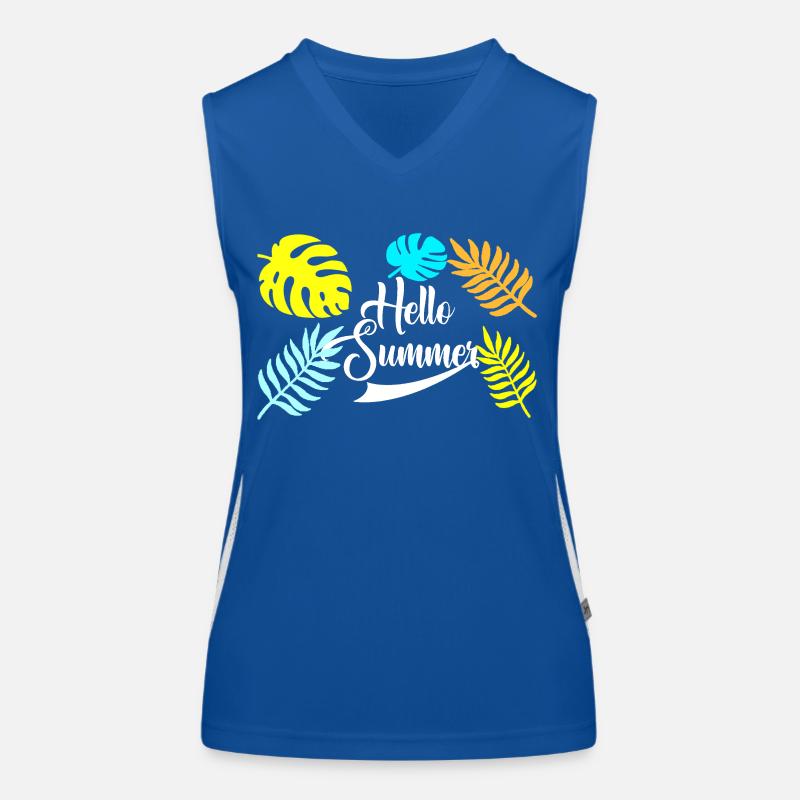 Hello Summer Funktionelles Kontrast-Tank Top für Frauen