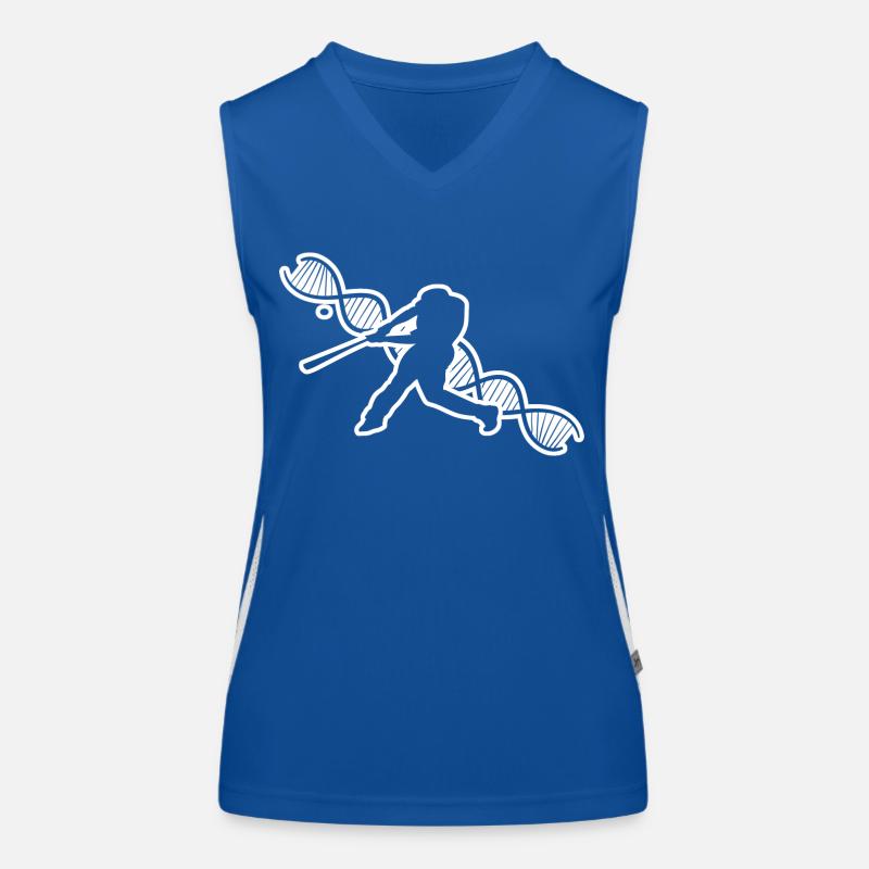 Baseball Joueurs de baseball Équipe de baseball Joueurs de baseball Débardeur respirant contrasté Femme