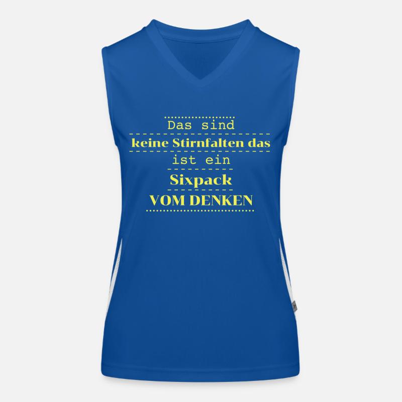 Folding funny sayings Women's Functional Contrast Tank Top