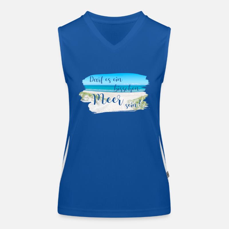 Darf es ein bisschen Meer sein? Funktionelles Kontrast-Tank Top für Frauen