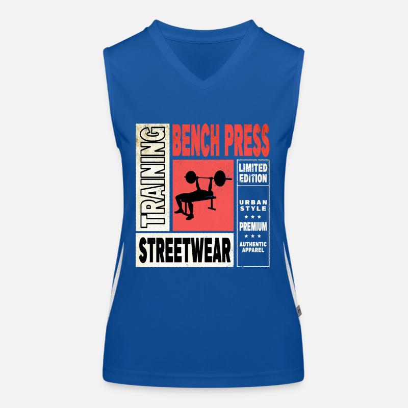 bench press, weightlifting, weight training, fitness, strong Women's Functional Contrast Tank Top