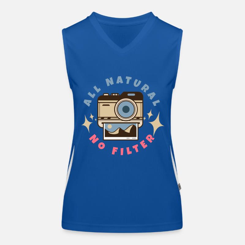 All Natural No Filter Instant Camera Women's Functional Contrast Tank Top