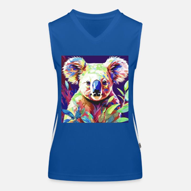 Koala, koala ours, illustration Débardeur respirant contrasté Femme