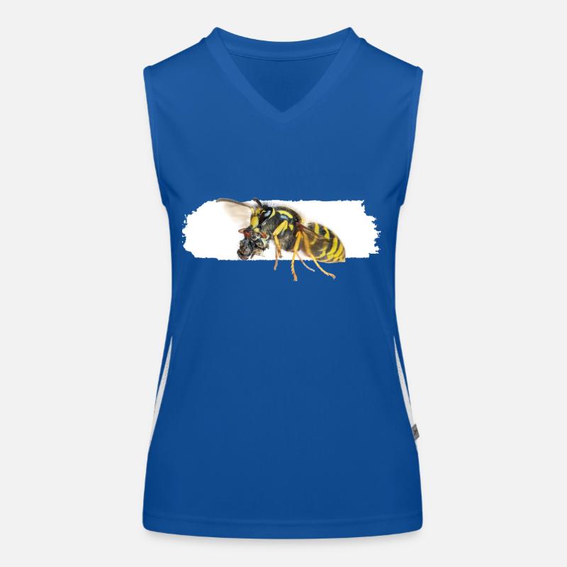 Wasp during transport Women's Functional Contrast Tank Top