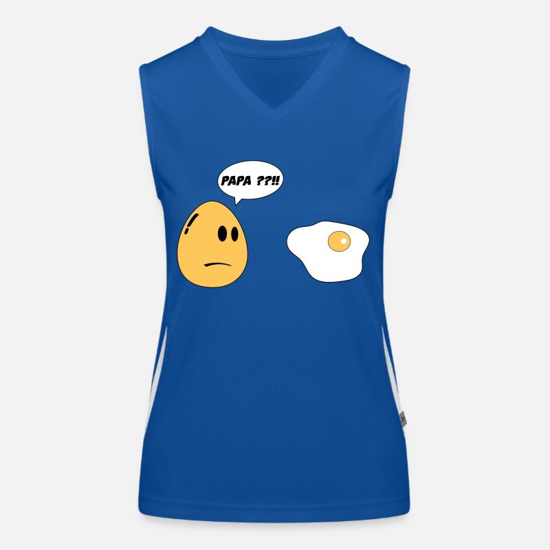 Egg Daddy - Women's Functional Contrast Tank Top - royal/white