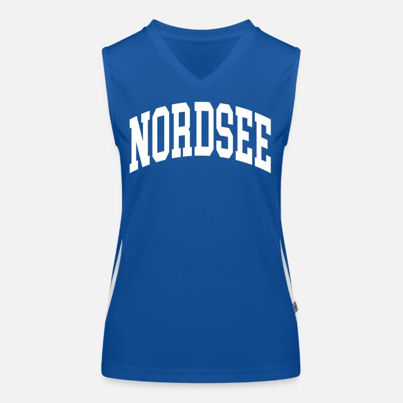 Nordsee Funktionelles Kontrast-Tank Top für Frauen