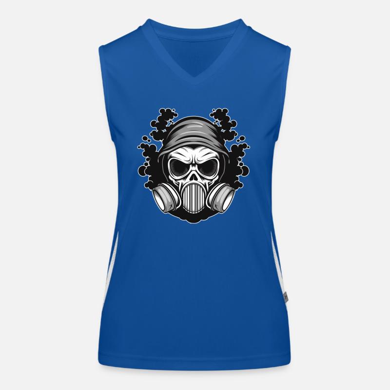gas mask Women's Functional Contrast Tank Top