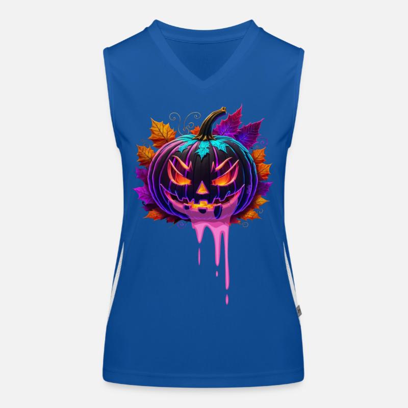 Halloween Gresskar Funksjonell kontrast-singlet for kvinner