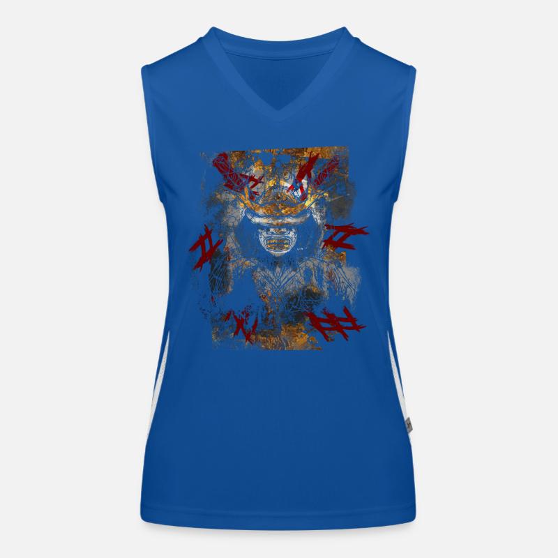 Kabuki, Ronin, Samurai Warrior, Trash style Women's Functional Contrast Tank Top