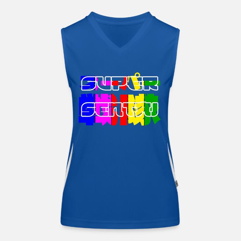 Super Sentai Women's Functional Contrast Tank Top