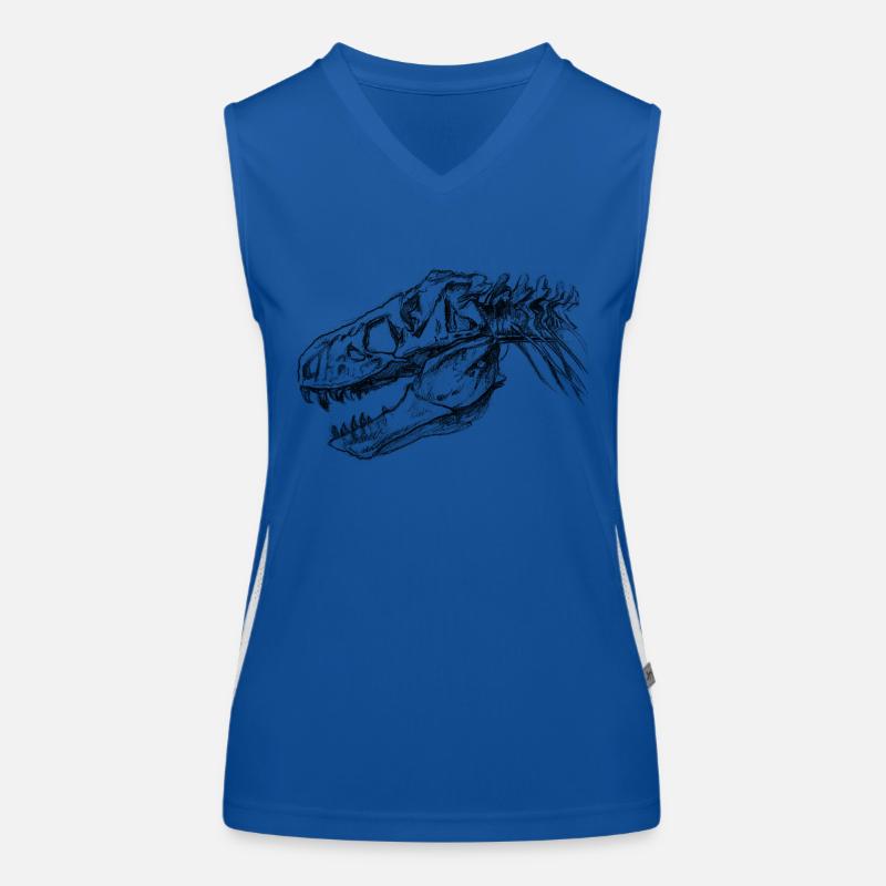 T-Rex Funktionelles Kontrast-Tank Top für Frauen