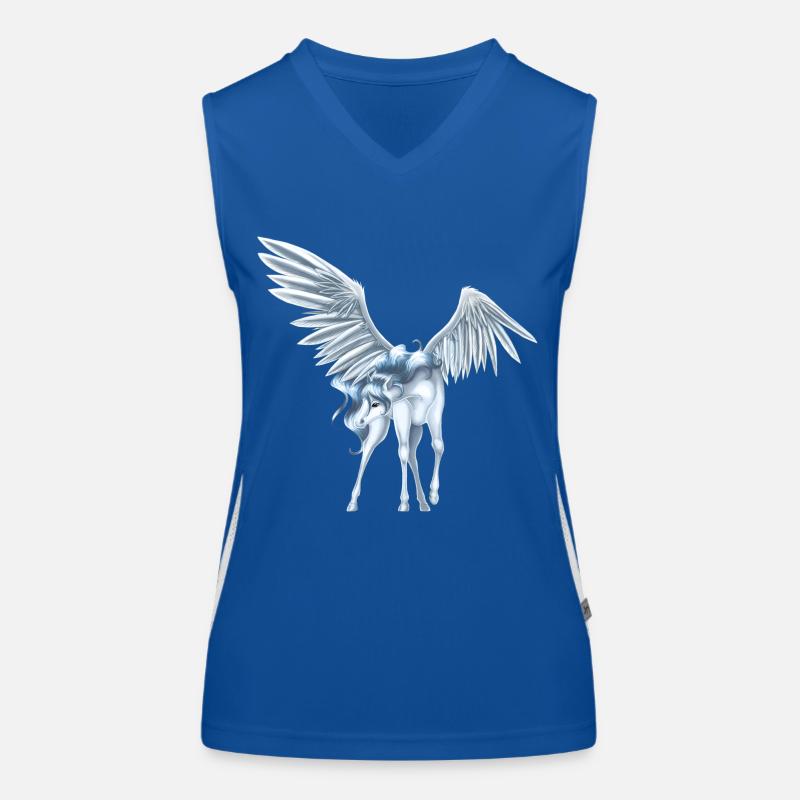 Pegasus 9 - Women's Functional Contrast Tank Top - royal/white