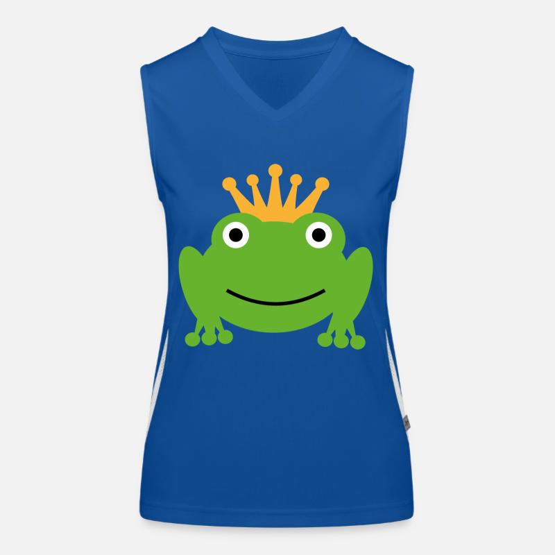 Froschkönig Funktionelles Kontrast-Tank Top für Frauen