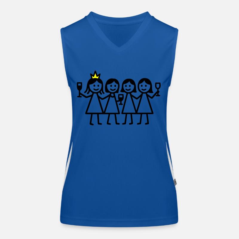 Anniversaire de poule Débardeur respirant contrasté Femme