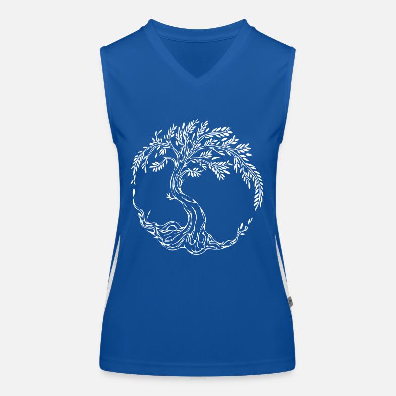 Eleganter Lebensbaum Funktionelles Kontrast-Tank Top für Frauen