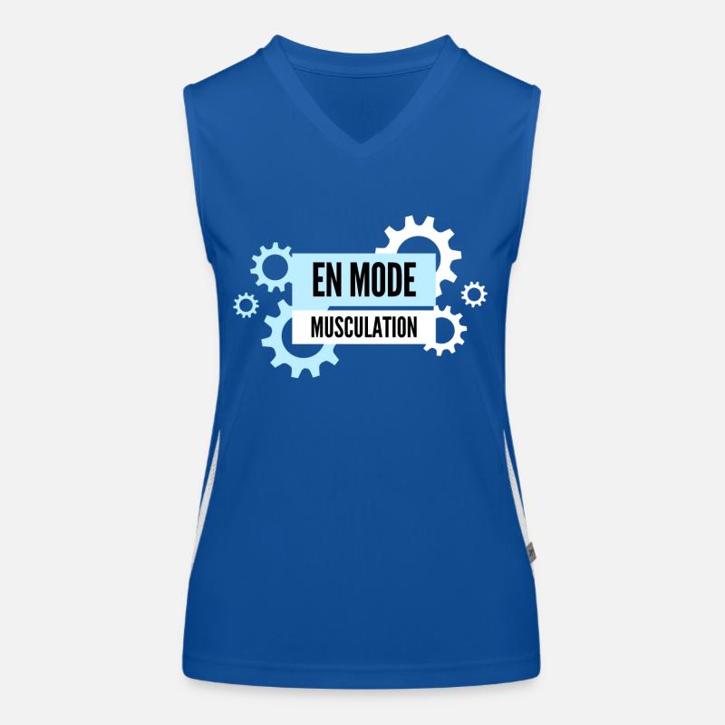 En mode musculation Débardeur respirant contrasté Femme